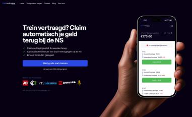 Schermafbeelding van trein-vertraging.nl