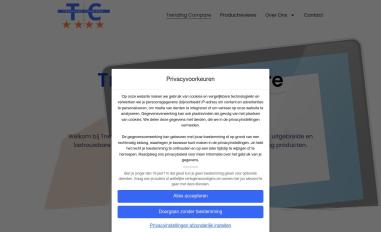 Schermafbeelding van trendingcompare.nl