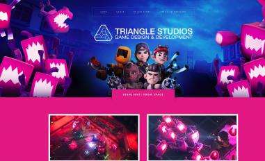 Schermafbeelding van triangle-studios.com