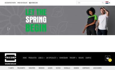 Schermafbeelding van tricorp.com
