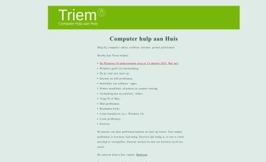 Schermafbeelding van triem.nl
