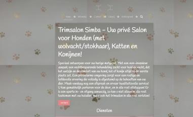 Schermafbeelding van trimsalonsimba.be