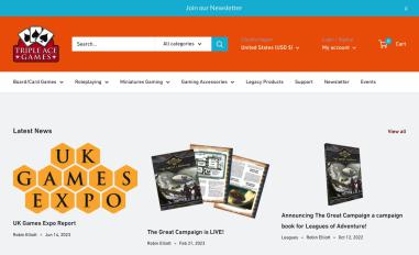 Schermafbeelding van tripleacegames.com