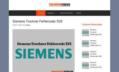 Schermafbeelding van trockner-fehler.net