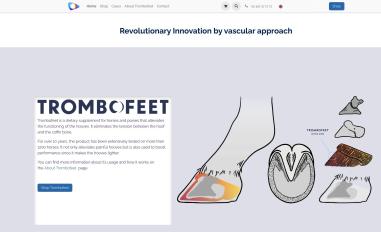 Schermafbeelding van trombofeet.com