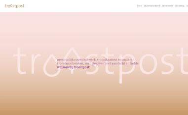 Schermafbeelding van troostpost.nl
