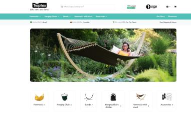 Schermafbeelding van tropilex.com