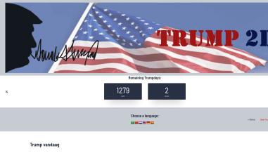 Schermafbeelding van trumpvandaag.nl
