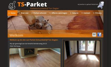 Schermafbeelding van ts-parket.nl