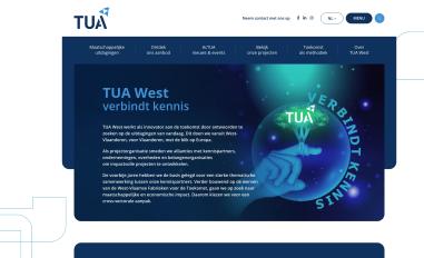 Schermafbeelding van tuawest.be