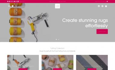 Schermafbeelding van tuftingshop.com