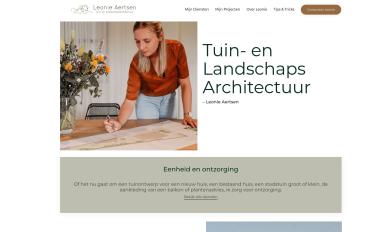 Schermafbeelding van tuinarchitectleonieaertsen.be