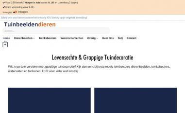 Schermafbeelding van tuinbeeldendieren.nl