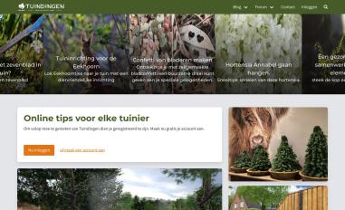 Schermafbeelding van tuindingen.nl