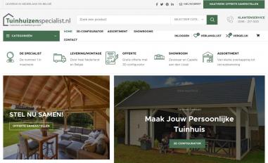 Schermafbeelding van tuinhuizenspecialist.nl