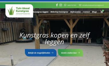 Schermafbeelding van tuinideaal-kunstgras.nl