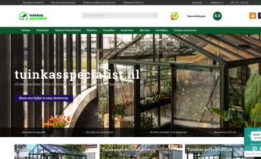 Schermafbeelding van tuinkasspecialist.nl