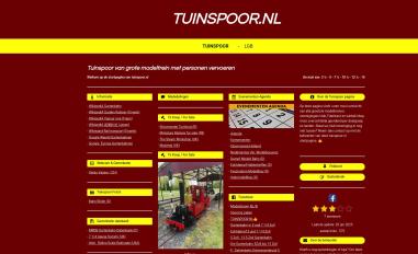 Schermafbeelding van tuinspoor.nl