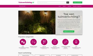 Schermafbeelding van tuinverlichting.nl