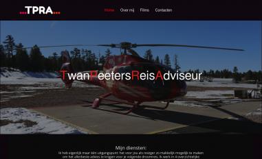 Schermafbeelding van twanpeetersreisadvies.nl