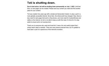 Schermafbeelding van txti.es