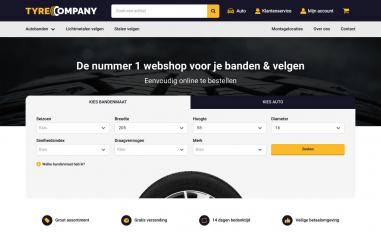 Schermafbeelding van tyrecompany.nl