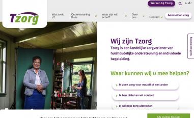 Schermafbeelding van tzorg.nl