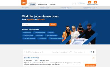 Schermafbeelding van ubnuitzendbureau.com