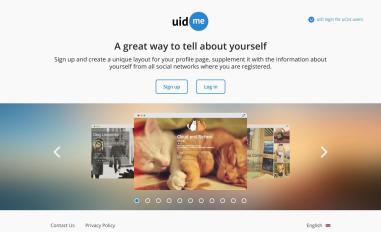Schermafbeelding van uid.me