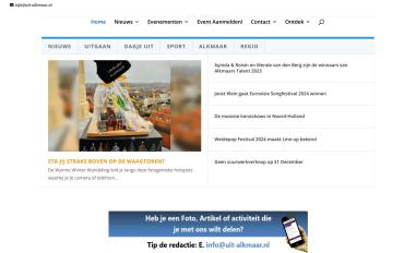 Schermafbeelding van uit-alkmaar.nl