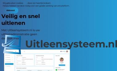 Schermafbeelding van uitleensysteem.nl