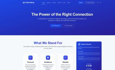 Schermafbeelding van uitzendking.com