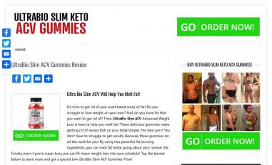 Schermafbeelding van ultrabioslimacv.com