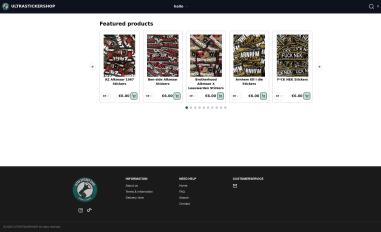 Schermafbeelding van ultrastickershop-website.vercel.app