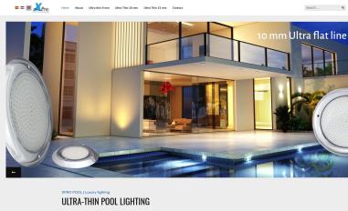 Schermafbeelding van ultrathinpoollights.com
