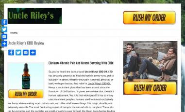 Schermafbeelding van unclerileyscbd.net