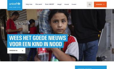 Schermafbeelding van unicef.nl