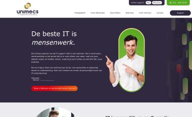 Schermafbeelding van unimecs.nl