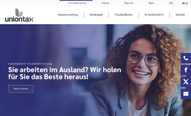 Schermafbeelding van uniontax-final.webentwicklungsserver.com