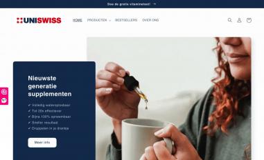 Schermafbeelding van uniswiss.nl