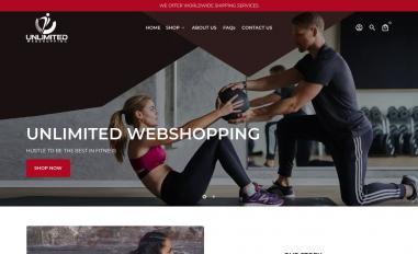 Schermafbeelding van unlimitedwebshop.com