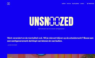 Schermafbeelding van unsnoozed.nl