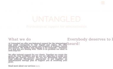 Schermafbeelding van untangledpsychology.nl