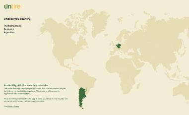 Schermafbeelding van untire.app