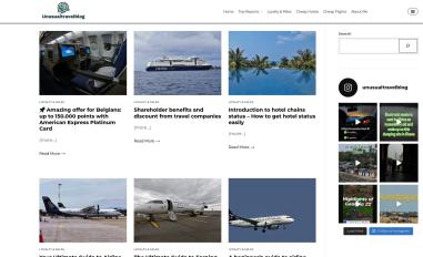 Schermafbeelding van unusualtravelblog.com