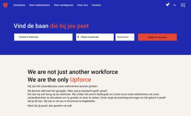 Schermafbeelding van upforce.com