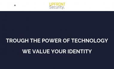 Schermafbeelding van upfront-security.com