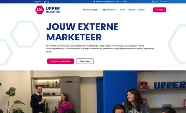 Schermafbeelding van uppermarketing.nl