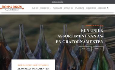 Schermafbeelding van urnen.trompenroggen.nl