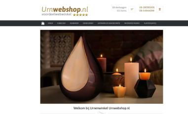 Schermafbeelding van urnwebshop.nl